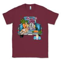 Burgundy easter truck with gnome and rabbit Classic Tee - AdoDesignShop