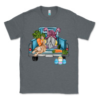 Charcoal Heather easter truck with gnome and rabbit Classic Tee - AdoDesignShop