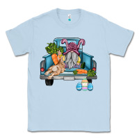 Dusty Blue easter truck with gnome and rabbit Classic Tee - AdoDesignShop