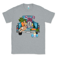 Heather Grey easter truck with gnome and rabbit Classic Tee - AdoDesignShop