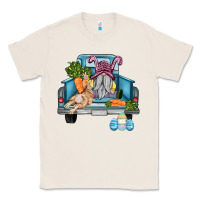 Natural easter truck with gnome and rabbit Classic Tee - AdoDesignShop