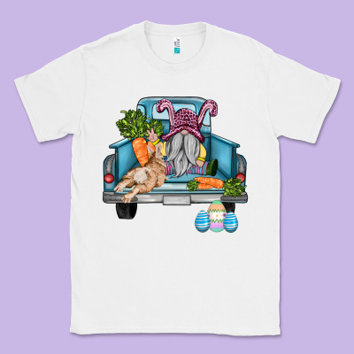 Easter Truck With Gnome And Rabbit Classic Tee Designed By Adodesignshop
