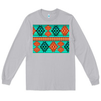 Moon Dust aztec pattern background 3200x2400 Long Sleeve Tee - AdoDesignShop