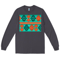 Smoke aztec pattern background 3200x2400 Long Sleeve Tee - AdoDesignShop