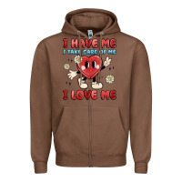 Chestnut i have me i take care of me i love me Zipper Hoodie - MaliasSmallBusiness