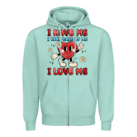 Seafoam i have me i take care of me i love me Zipper Hoodie - MaliasSmallBusiness