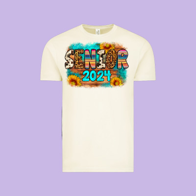Senior 2024 Vintage Tee Designed By Artiststas