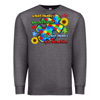 Charcoal Heather what makes you different is what makes  you beauti Premium Sweatshirt - LillyAllenDesigns