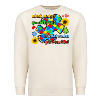 Sandshell what makes you different is what makes  you beauti Premium Sweatshirt - LillyAllenDesigns