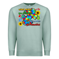 Seafoam what makes you different is what makes  you beauti Premium Sweatshirt - LillyAllenDesigns