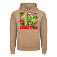 Vintage Coffee my first christmas unicorn Vintage Hoodie - FaDigitalArtStudio