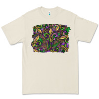 Bone Mardi Gras Fleur De Lis Premium Tee - RanaPortraitStore