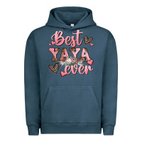 Pigment Midnight Navy best yaya ever mother's day Urban Hoodie - CowGirlArtShop