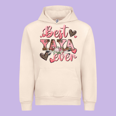 Best Yaya Ever Mother's Day Urban Hoodie Designed By Cowgirlartshop
