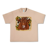 Burro red angus cowhide sunflower Urban Heavy Tee - JahusDesignShop
