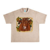 French Oak red angus cowhide sunflower Urban Heavy Tee - JahusDesignShop