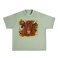 Oil Green red angus cowhide sunflower Urban Heavy Tee - JahusDesignShop