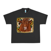 Pigment Black red angus cowhide sunflower Urban Heavy Tee - JahusDesignShop