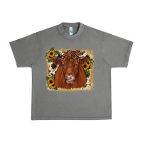 Tornado red angus cowhide sunflower Urban Heavy Tee - JahusDesignShop