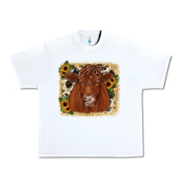 White red angus cowhide sunflower Urban Heavy Tee - JahusDesignShop