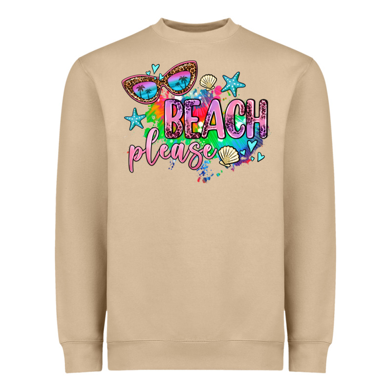 Beach Please Heavyweight Sweatshirt by AdoDesignShop | Teevron
