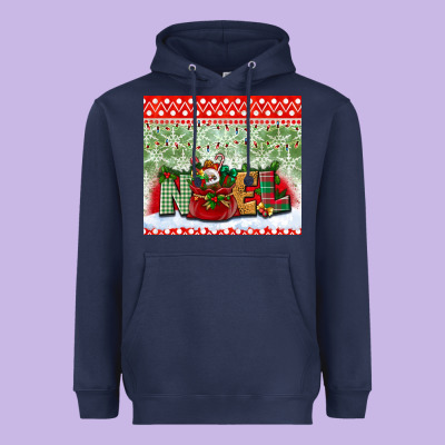 Noel Tumbler Heavyweight Hoodie Designed By Bundleandbundleshop