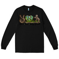 Black Peace Love Baby Gorilla Long Sleeve Tee - LillyAllenDesigns
