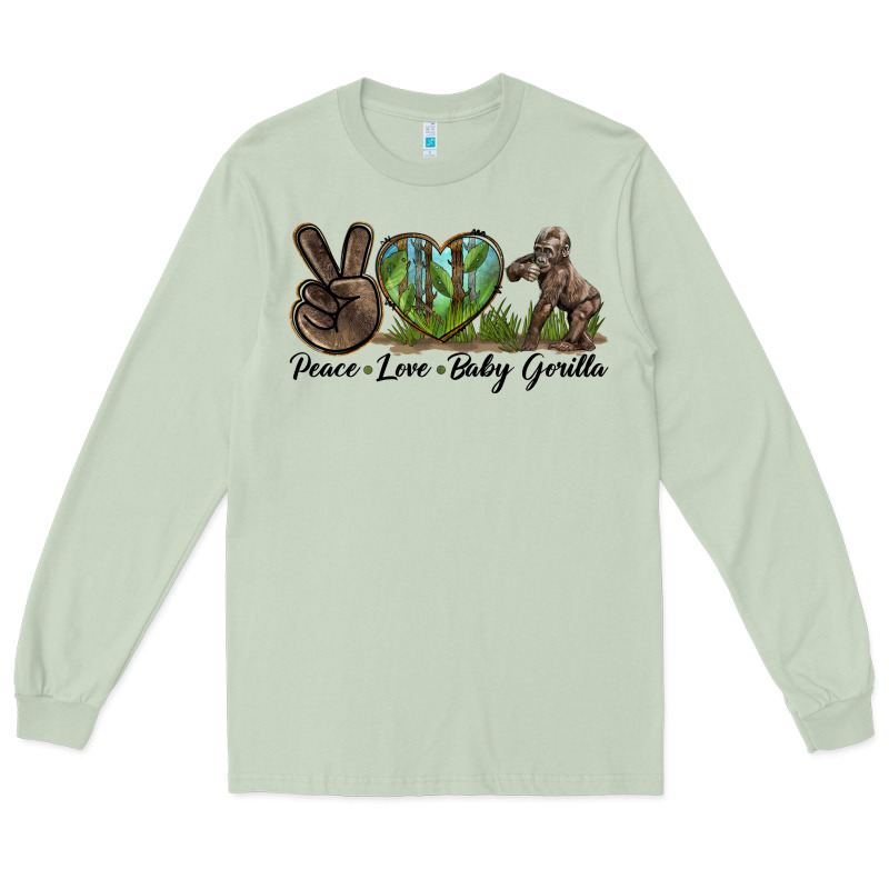 Peace Love Baby Gorilla Long Sleeve Tee by LillyAllenDesigns | Teevron