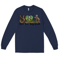 Navy Peace Love Baby Gorilla Long Sleeve Tee - LillyAllenDesigns