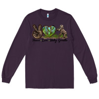 Plum Peace Love Baby Gorilla Long Sleeve Tee - LillyAllenDesigns