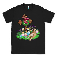 Black religious easter bunny cross Classic Tee - AdoDesignShop