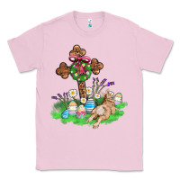 Bubblegum Pink religious easter bunny cross Classic Tee - AdoDesignShop