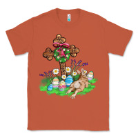Copper religious easter bunny cross Classic Tee - AdoDesignShop