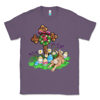 Lavender religious easter bunny cross Classic Tee - AdoDesignShop
