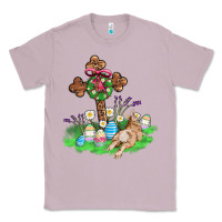 Lilac religious easter bunny cross Classic Tee - AdoDesignShop