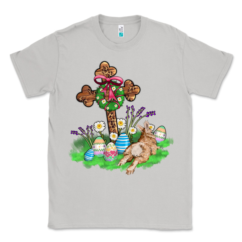 Religious Easter Bunny Cross Classic Tee by AdoDesignShop | Teevron