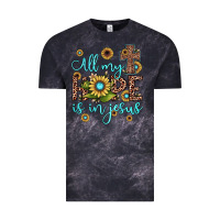 Cloud Black all my hope is in jesus Vintage Tee - JahusDesignShop