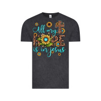 Vintage Black all my hope is in jesus Vintage Tee - JahusDesignShop