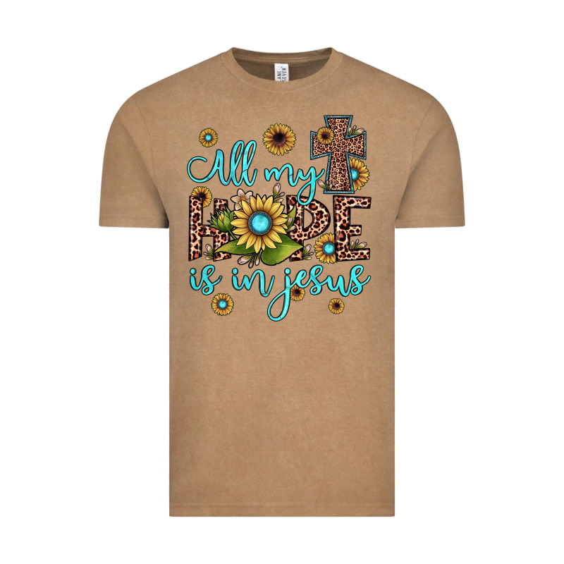 All My Hope Is In Jesus Vintage Tee by JahusDesignShop | Teevron