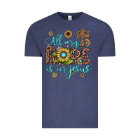 Vintage Denim all my hope is in jesus Vintage Tee - JahusDesignShop