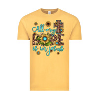 Vintage Mustard all my hope is in jesus Vintage Tee - JahusDesignShop