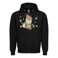 Black nail boss Zipper Hoodie - MaliasSmallBusiness