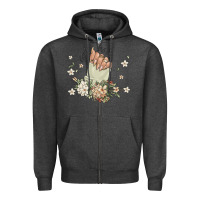 Charcoal Heather nail boss Zipper Hoodie - MaliasSmallBusiness