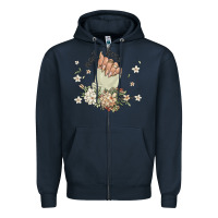 Navy nail boss Zipper Hoodie - MaliasSmallBusiness