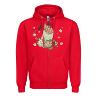 Red nail boss Zipper Hoodie - MaliasSmallBusiness