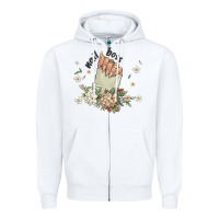 White nail boss Zipper Hoodie - MaliasSmallBusiness