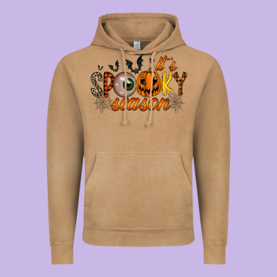 Spooky Season Vintage Hoodie Designed By Racoondesign