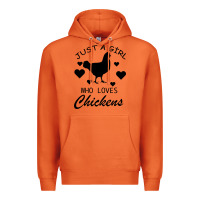 Carrot Just A Girl Who Love Chickens Premium Hoodie - Bettercallsaul