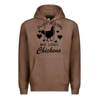 Chestnut Just A Girl Who Love Chickens Premium Hoodie - Bettercallsaul