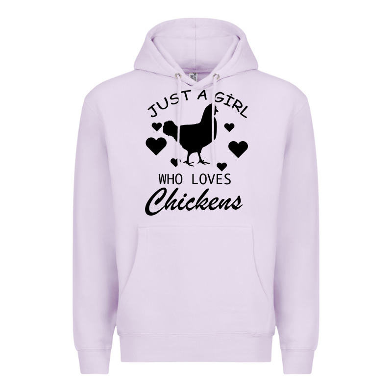 Just A Girl Who Love Chickens Premium Hoodie by Bettercallsaul | Teevron